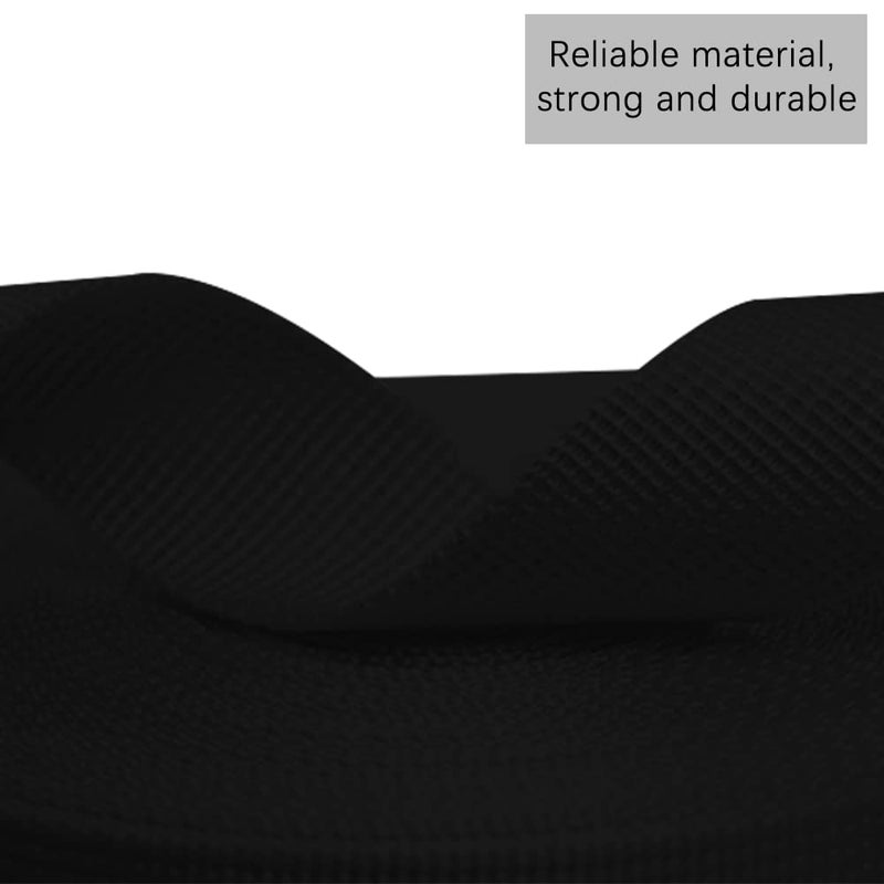 RETON Nylon Webbing Strap, 1 1/4 Inch Black Nylon Heavy Webbing Straps Durable Nylon Strap for Outdoor DIY Gear Repair, Backpack, Pet Collars, Crafts (32MM, 10 Yards) - Image 5